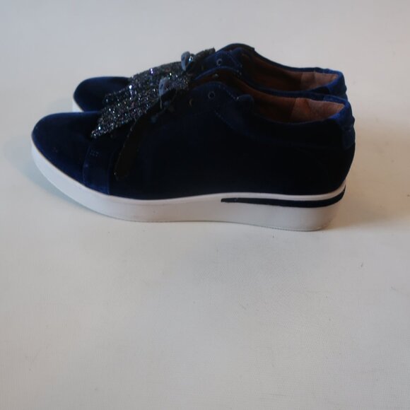 Womens Gentle Souls By Kenneth Cole Blue Velvet Lace Sneakers 8.5 - Picture 4 of 8
